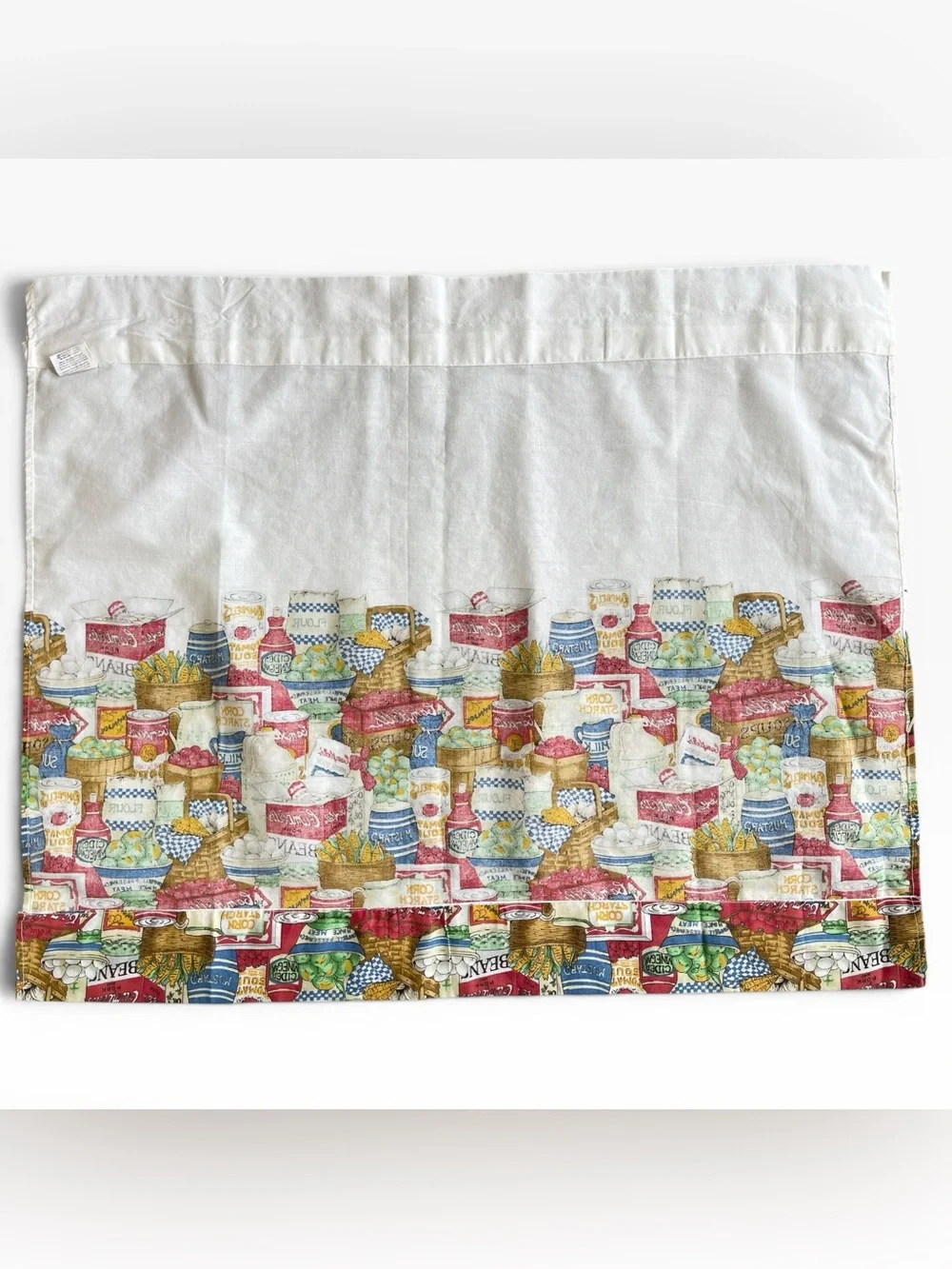 4 Vintage Campbell’s Soup Kitchen Curtain Panels 29 1/2”x 23 1/2” 2002